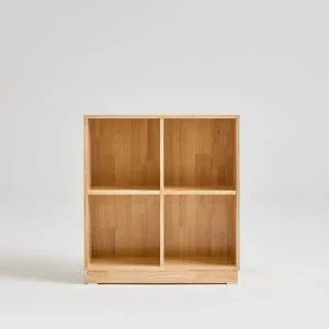 우아미가구 리빈 고무나무 2단 2칸 책장