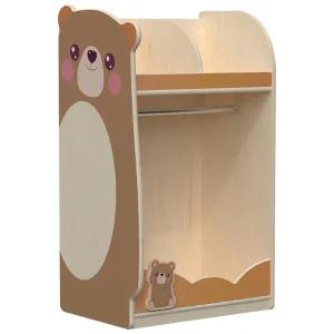 자작합판가방옷걸이장/2칸/곰돌이/좌측