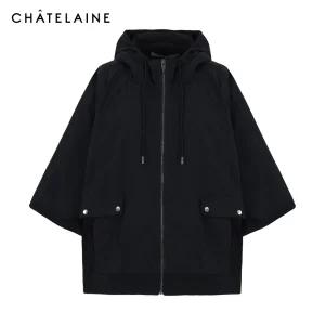 [샤트렌] 포켓 버튼포인트 면혼방 집업점퍼_HCDFJP301