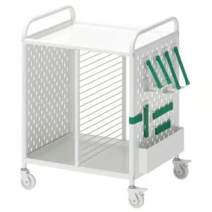 이케아 이동식 선반 스틸소재 56x62 화이트 브렌볼