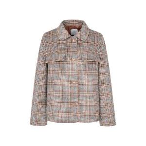 [크로커다일 레이디] 스탠카라 체크 핸드메이드 코트_CLDWCT102