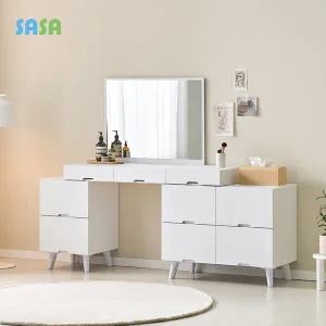 사사가구 일리 확장형 인출식 와이드화장대세트 거울포함