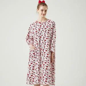 아트박스/알콩단잠 파자마원피스 산리오 헬로키티잠옷 순면 홈웨어