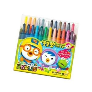 미술 색연필 24색 어린이 유아 준비물 용품 색칠공부 지구화학 미니 샤프식