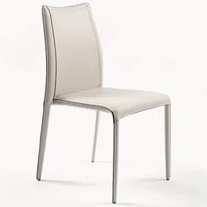 하조이 이탈리아식 안장가죽 식탁의자 커피의자 방수 2pcs 2개 멜란지 그레이