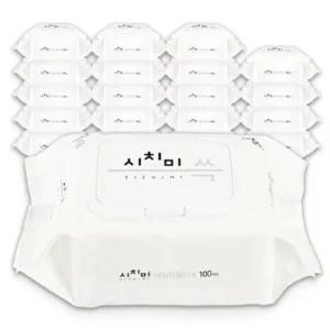 한스웰 시치미 쓱 데일리 물티슈 캡형 100매 x 20팩