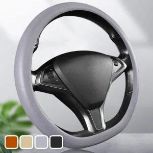 슬림핏 자동차 실리콘 핸들커버 논슬립 원형 D컷 공용