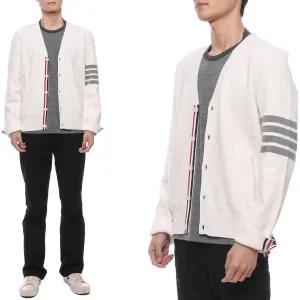 [롯데백화점]톰브라운 남성 밀라노 스티치 가디건  MKC171A 00219 100 24F