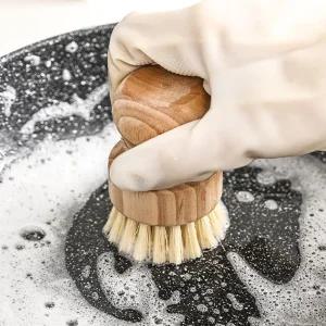 제로웨이스트 주방 미니 야자 솔 세척 청소 브러시/실리콘/세척솔/다용도솔/원형솔/원형/브러쉬/수세미