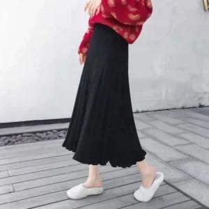 땡처리특가동절기 시그니처 다크 울탑 플레어스커트 (WFJJLC0)