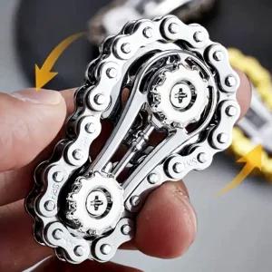 체인 피젯토이 메탈 회전 핑거스피너 남자어른선물 키덜트장난감 핑기어링 사무실 패드 다이스