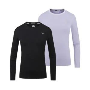 [미즈노](하남점) 24AW 공용 러닝 기모 티셔츠 32YA480009 32YA480069 2C RUNNING BRUSHED LONG SLEEVE