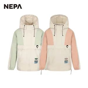 네파 공용 에코 브리즈 후디 블럭 아노락 7JC0660