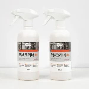 1+1 코코즈 오븐크리너 골드 주방후드 기름때 세제 제거 가스레인지 청소 500ml x2