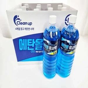 클린업 사계절 차량용 에탄올 워셔액 1.8L