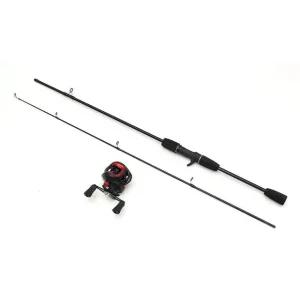 초보자용 루어 낚시 풀세트 베이트릴 오색 낚싯줄 포함 (WFJLNM5)