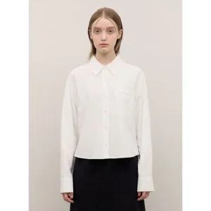 [갤러리아] [시스티나] 아웃 포켓 크롭 셔츠_AAWWSTO31040