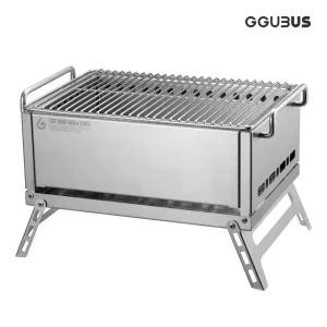 꾸버스 IGT 화로대 바베큐그릴 3WAY 스텐 접이식 캠핑 이중연소 불멍 휴대용 BBQ