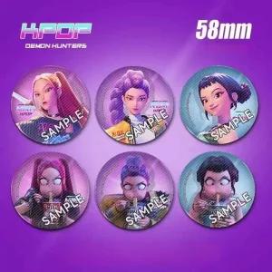 데몬헌터스굿즈 아크릴 배지 코스프레 아크릴키링 케데헌 미라 캐릭터 루미 뺏지