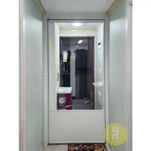 [바른도어]47번 90도 초슬림싱글여닫이중문 고시형 투명강화유리(기타손잡이호환불가)