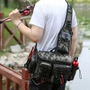 워킹루어가방낚시웨이스트슬링백밀리터리 (WFJO9ZN)