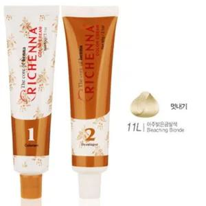 부드러운향 헤어 염색약 헤나추출물 11L 아주밝은금발