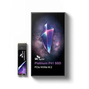 SK하이닉스 플래티넘 P41 2TB PCIe Gen4 M 2 2280 내장 게이밍 SSD, 최대 7 000MB/S, 컴팩트 SSD 폼 팩터 - 176레이어 낸드 플래시가 탑재된 솔리드 스테이트 드라이브
