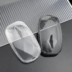 차키케이스 커버 현대 창세기 G90 G70 G80 EQ900 GV60 2022 자동 쉘 Fob 홀더 보호대 차량용 투명 TPU 키