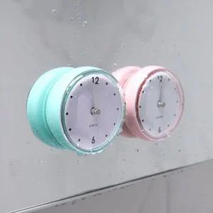 방수 흡착 거울시계 부착벽시계 흡착시계 욕실 (3O29P)