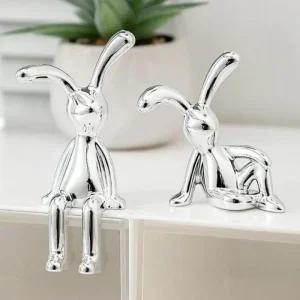 토끼 소품 조각 모형 자동차 토끼장식 테이블 PK (3Mw3D)