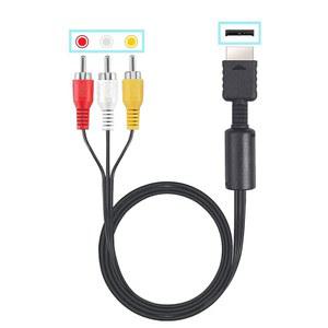 진헤조 3 오디오 비디오 케이블 - 게임 콘솔 구성 요소 액세서리 연결 코드, 플레이스테이션용 RCA AV-TV 케이블, PS 1, PS 2, PS 3, 슬림 2, 슬림 3, 6피트 1팩(HDMI 제외)