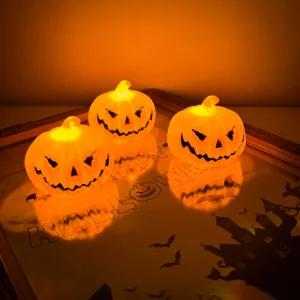 할로윈 호박등 3p 세트 호박장식 캠핑조명 잭오랜턴 무드등 작은사이즈