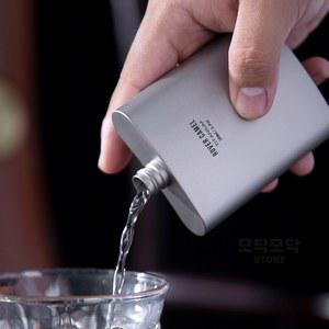 티타늄 힙플라스크 휴대용 위스키 100ml 양주병 술병 플라스크