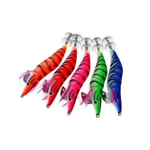 바다낚시 타이거 5종 축광에기 Pull set 형광꼬리 물고기 미끼