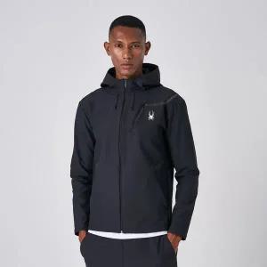 [스파이더](센텀시티점) 남성 트레이닝 기모 우븐 집업 SPJWCNFT207MBLK