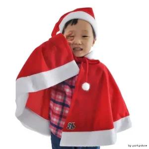 일반산타망토모자세트(아동) 크리스마스 산타의상
