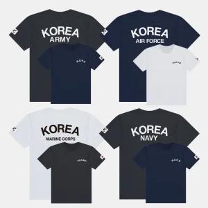 국내생산 쿨론 로카티 육군 공군 해병대 해군 군인반팔티