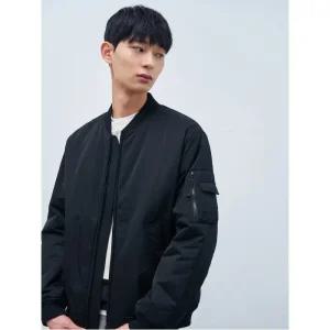 빈폴 멘 논퀼팅 MA1 패딩 아우터 네이비 (BC4138CP1R)