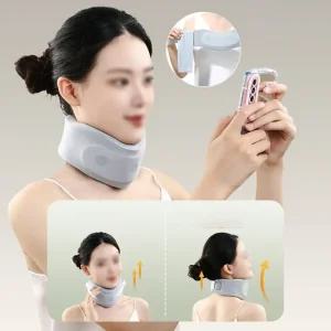 신형 2세대 업그레이드 초경량 목보호대 통기성 거북목 바른자세 경추보호 목보조기