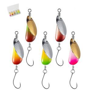 [미국배송] 송어 스피너 - 파리 낚시 미끼는 베이스 연어 파이크 스몰마우스 황동 스피너로 호수 낚시를 유도합니다