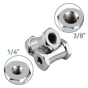 고품질 1/4 3/8 암나사 삼각대 스피곳 어댑터 조명 스트로보 영상 고정 스튜디오 삼각대 (WFJVRCX)