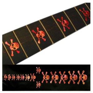 조코모 스컬/아발론 레드 기타 인레이 스티커