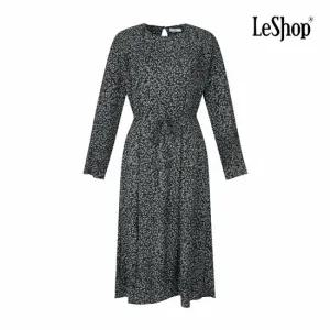 [르샵] 라운드넥 잔꽃 패턴 리본 원피스 (BP9OP007A)
