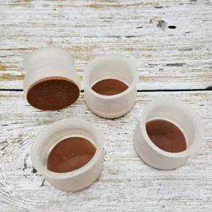 고품질 실리콘의자발캡 반투명 특대 원형 1세트 4P 실리콘의자캡 실리콘의자커버 (WFJUWJE)