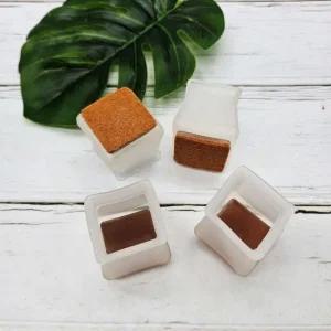 고품질 반투명 소형 사각 실리콘의자발캡 1세트 4P 의자 실리콘의자캡 실리콘의자커버 (WFJUW7R)