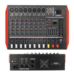 디지털 오디오 음향 믹서기 DJ 믹서 MiCWL 앰프 파워 M800 1000W 4 6 8 채널 사운드 믹싱 콘솔 내장 듀얼 출력 AMP DSP 블루투스