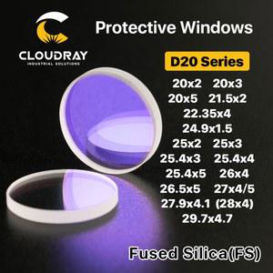Cloudray 레이저 보호 Windows D20 D29 시리즈 섬유 1064nm Precitec Raytools WSX용 석영 융합 실리카