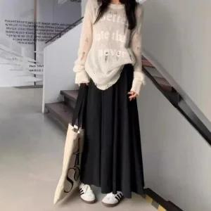 스커트 플리츠 빅 가을 치마 겨울 봄 88 99 77 66 (468cZ)