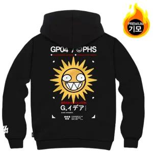 간쓰리 G이데아 국내생산 기모 후드티