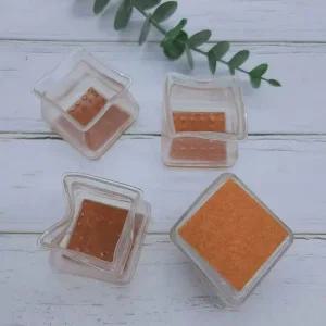 의자발캡 긁힘방지 의자발 4개세트 사각대형투명